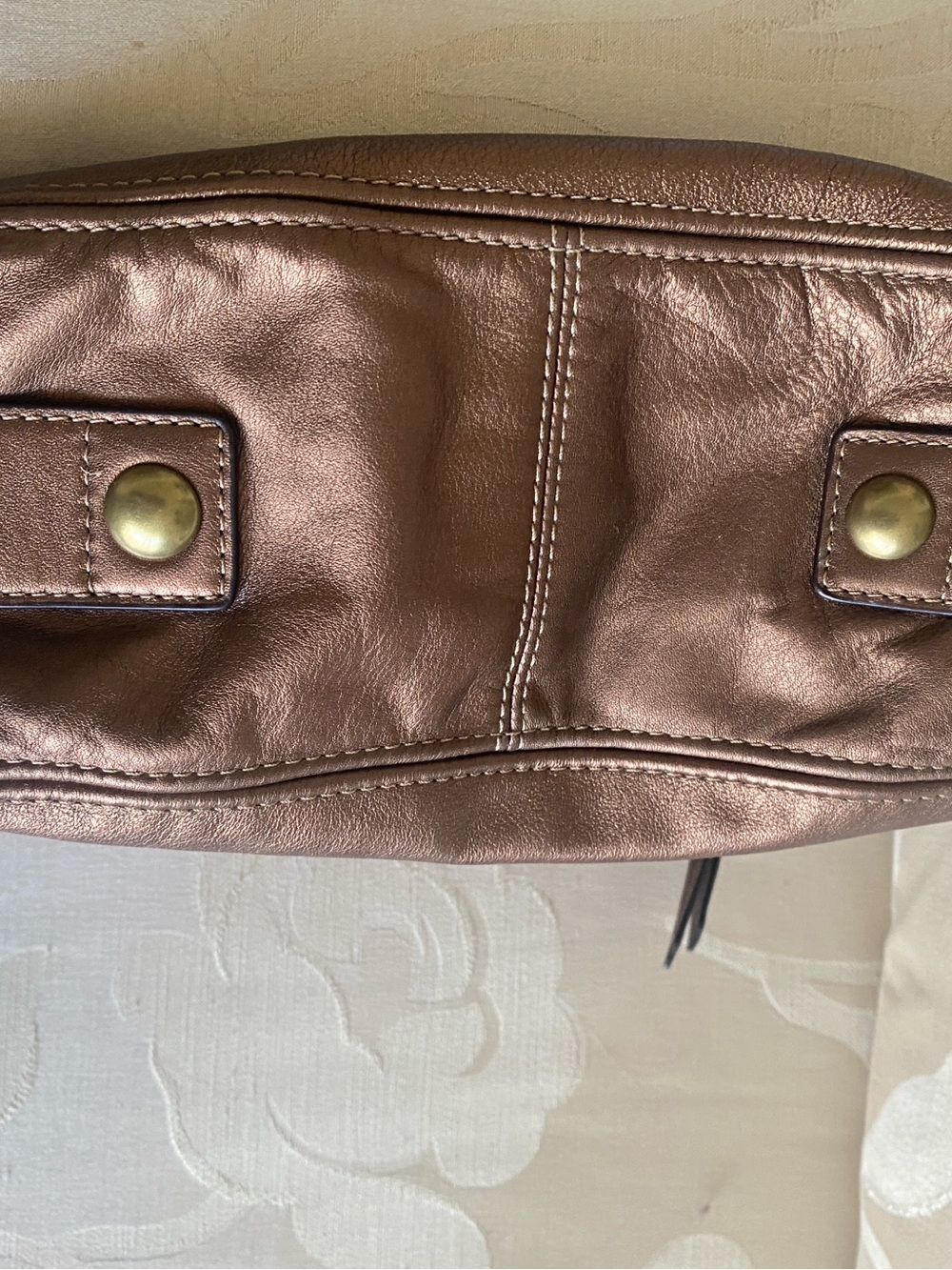 Vintage Coach 2008 Copper Leather Shoulder bag New with  tags - Picture 9 of 9